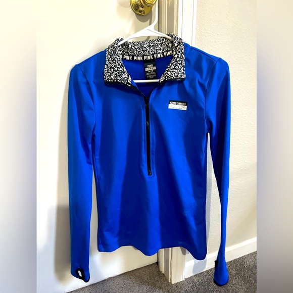 Pink Victoria secret blue long sleeve size extra small - Picture 1 of 4